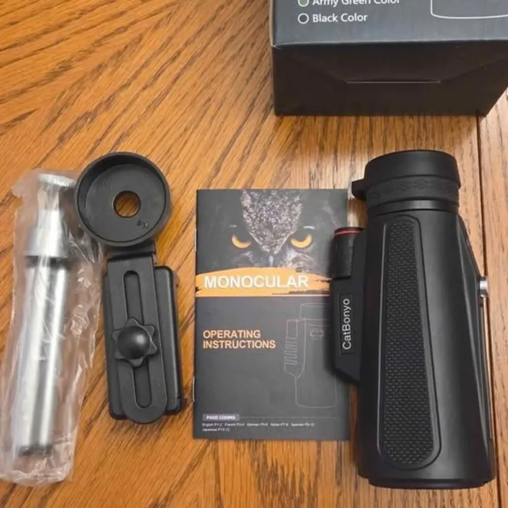 Monocular Telescope 10x42 with Tripod & Smartphone Holder